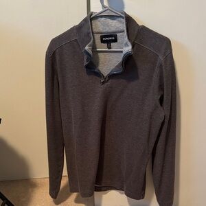 Bonobos Men's Grey Zip-Up Sweater